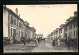 CPA Laveline-devant-Bruyères, La Rue De La Vologne  - Other & Unclassified