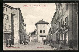 CPA Épinal, Rue St-Michel - Ecole De Filles  - Autres & Non Classés