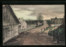 Künstler-AK Borowy, Redenstrasse 1915  - Polonia