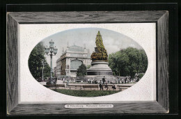 Präge-AK St. Pétersbourg, Monument Cathérine II.  - Rusia