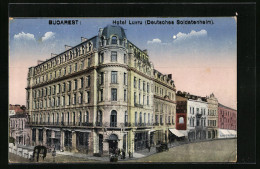 AK Bucarest, Hotel Luvru (Deutsches Soldatenheim)  - Roumanie