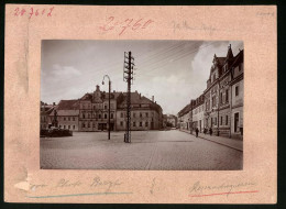 Fotografie Brück & Sohn Meissen, Ansicht Wilsdruff, Zellaer Strasse Mit Marktplatz, Hotel Weisser Adler, Schänke, De  - Plaatsen