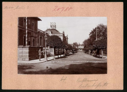 Fotografie Brück & Sohn Meissen, Ansicht Grossenhain, Blick In Die Bahnhofstrasse Mit Blick Auf Den Bahnhof  - Lieux