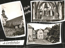 72131697 Herbstein Inneres Der Katholischen Kirche Kirchenplatz Blick Zur Kirche - Autres & Non Classés