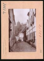 Fotografie Brück & Sohn Meissen, Ansicht Wurzen, Blick In Die Muldengasse Zum Schloss  - Plaatsen