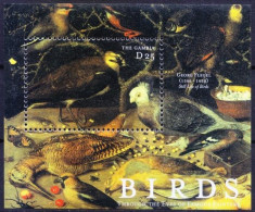 Gambia 2000 MNH MS, Northern Lapwing Birds Through The Eyes Of Famous Painters - Tauben & Flughühner