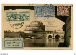 Vaticano) Roma/Tunisi 10.12.29-Cartolina Illustrata Inoltrata Volo Speciale - Neufs