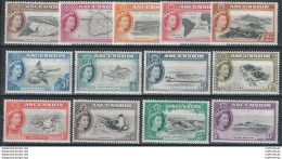 1956 Ascension Landscape 13v. MNH SG N. 57/69 - Otros & Sin Clasificación