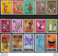 1968-73 Singapore Dances 15v. MNH SG N. 101/15 - Otros & Sin Clasificación