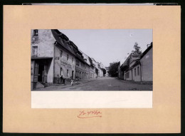 Fotografie Brück & Sohn Meissen, Ansicht Stolpen, Dresdner Strasse Mit Restauration Zur Linde & Radfahrer-Station  - Places