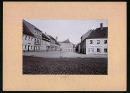 Fotografie Brück & Sohn Meissen, Ansicht Döbeln, Niedermarkt Mit Bäckerei G. Püschel, Ofenhandlung Gustav Schindler  - Lieux