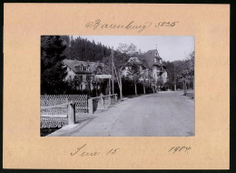 Fotografie Brück & Sohn Meissen, Ansicht Bärenburg, Kipsdorferstrasse Mit Gasthof & Garten-Restaurant  - Orte