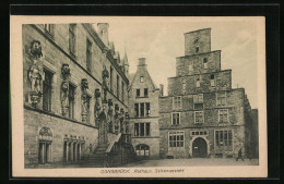 AK Osnabrück, Rathaus, Seitenansicht  - Osnabrück