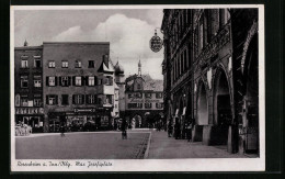 AK Rosenheim A. Inn, Max Josefsplatz Mit Heimatmuseum Und Weinhaus Santa  - Rosenheim