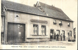 Restaurant Julien LAMPERT  WENTZWILLER ( Aujourd'hui 68 )  PAR   AUDVILLER  (  Moselle ) - Ristoranti