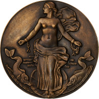 France, Médaille, Compagnie Générale Transatlantique, Liberté, Bronze - Sonstige & Ohne Zuordnung