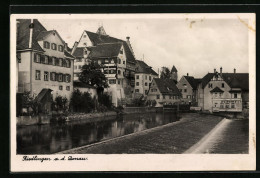 AK Riedlingen /Donau, Ortspartie Mit Wehr  - Altri & Non Classificati