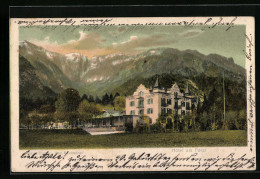 Künstler-AK Gmain B. Bad Reichenhall, Hotel Am Forst  - Bad Reichenhall