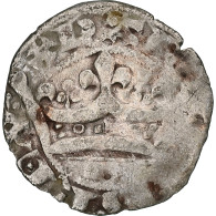 France, Charles IV, Double Parisis, 1323-1328, Billon, TB+, Duplessy:244b - 1322-1328 Karl IV. Der Schöne