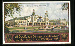 Künstler-AK Nürnberg, Deutsches Sängerbundesfest 1912 - Die Sängerhalle  - Autres & Non Classés