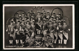 Künstler-AK München, Schäfflertanz 1935 - Reifschwung-Gruppe  - Dance