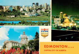 73844094 Edmonton Alberta Stadtpanorama Downtown Nachtaufnahme Parlamentsgebaeud - Zonder Classificatie