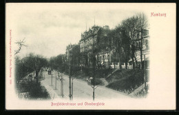 AK Hamburg, Obenborgfelde Und Borgfelderstrasse Mit Strassenbahn  - Mitte
