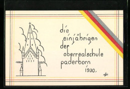 AK Paderborn, Absolvia Der Einjährigen Der Oberrealschule 1930  - Other & Unclassified
