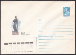 Russia Postal Stationary S1854 Novelist Nikolai Gavrilovich Chernyshevsky (1828-89) Statue, Romancier - Writers