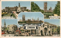 72868725 London Buckingham Palast Queen Victoria Statue Houses Of Parliament Vic - Sonstige & Ohne Zuordnung