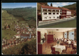 AK Wiesensteig, Ortsansicht, Hotel-Pension Zur Türkei, Bes.: A. Storr  - Autres & Non Classés