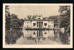 AK Warschau, Uferpartie Mit Lazenkipalast  - Poland