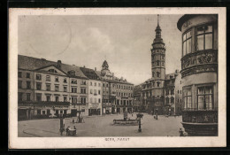 AK Gera, Markt Mit Brunnen  - Gera