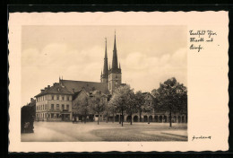 AK Saalfeld /Th., Markt Und Kirche  - Saalfeld