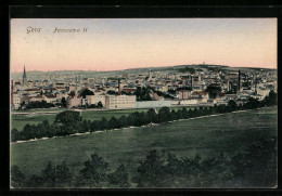 AK Gera, Panorama Der Stadt Von Oben  - Gera