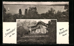 AK Berlin-Kladow, Haus Trinitatis Am See, Seepanorama  - Spandau