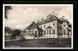 AK Bad Steben /Frankenw., Kurhaus Mit Pavillon, Strassenansicht  - Bad Steben