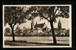 AK Ansbach, Blick Zur St. Johannis- Und Gumbertuskirche  - Ansbach