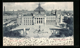 AK Berlin-Tiergarten, Reichstagsgebäude Aus Der Vogelschau  - Dierentuin