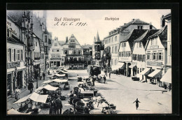 AK Bad Kissingen, Marktplatz Mit Ständen  - Bad Kissingen