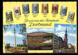 AK Dortmund, Brauereikarte Mit Dortmunder Bier Und Westfalenhalle  - Other & Unclassified