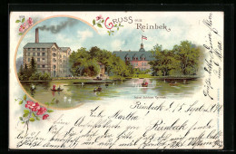 Lithographie Reinbek, Hotel Schloss Reinbek  - Reinbek