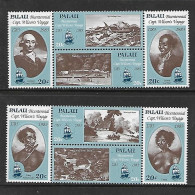 PALAU 1983 CAPITAINE WILSON- BATEAUX YVERT N°24/31 NEUF MNH** - Bateaux