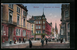 AK Bochum, Bongardstrasse Mit Geschäft Von H. Schneider Und Rathaus  - Bochum