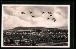 AK Gotha, Teilansicht Mit Flugzeugen  - Gotha