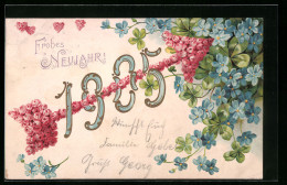 AK Jahreszahl 1905, Pfeil Aus Blüten  - Other & Unclassified