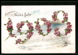 AK Neujahrsgruss, Jahreszahl 1903 Aus Blumen  - Other & Unclassified