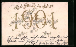 AK Jahreszahl 1901, Blüten  - Other & Unclassified