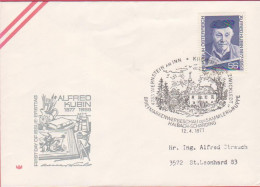 Ö 1977 - Mi: 1543 (1) , FDC - 100. Geburtstag Von Alfred Kubin , SST 4783 Wernstein Am Inn - FDC