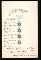 AK Jahreszahl 1903 Mit Schleife  - Autres & Non Classés